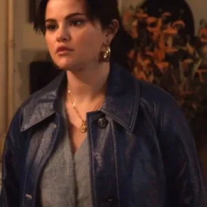 Selena Gomez Only Murders in the Building Leather Coat