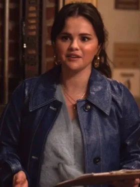 Selena Gomez Only Murders in the Building Leather Coat For Sale