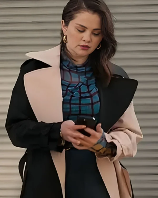 Selena Gomez Only Murders in the Building S04 Two Tone Coat