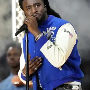 Shaboozey Rocks Thanksgiving Halftime Show Detroit Lions Vs. Chicago Varsity Jacket