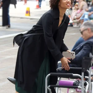 Shop Abby Lift Black Trench Coat