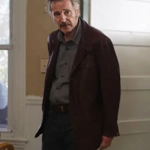 Shop Absolution Liam Neeson Brown Leather Blazer