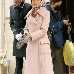 Shop Babe Paley Feud S02 Beige Long Coat