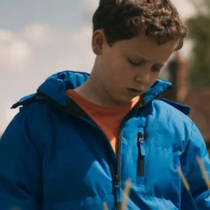 Shop Benjamin Chivers The Devils Hour Blue Hooded Jacket