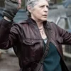 Shop Carol Peletier The Walking Dead Daryl Dixon Maroon Jacket