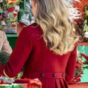 Shop Ellie Hartman Christmas in Love Red Wool Coat