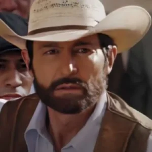 Shop Fernando Colunga TV Series El Conde Amor y honor 2024 Alejandro Gaitan Brown Leather Vest For Men