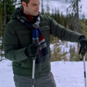 Shop Giles Panton Snowy with a Chance of Christmas Puffer Jacket