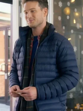 Shop Holiday Mismatch Jon Mclaren Blue Puffer Jacket