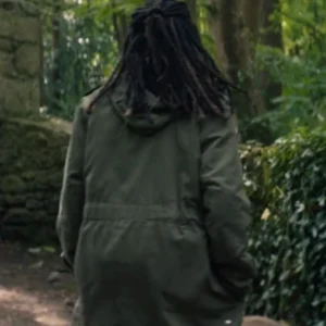 Shop Kerri McLean Bodkin S01 Green Cotton Jacket