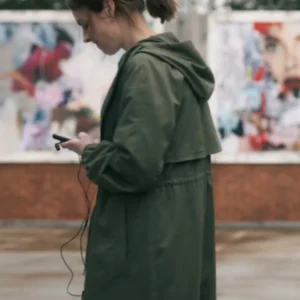 Shop Lucy Chambers The Devils Hour S02 Green Long Coat