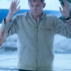 Shop Magnus Lift Beige Cotton Jacket