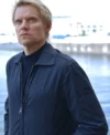 Shop Marc Warren Van der Valk S03 Black Cotton Jacket