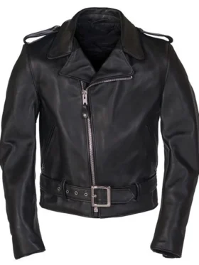 Shop Stegaro American Black Biker Jacket