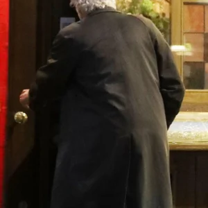 Shop Stephen Brigstocke Disclaimer Black Long Coat