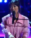 Shop The Voice S26 Kay Sibal Pink Mesh Jacket