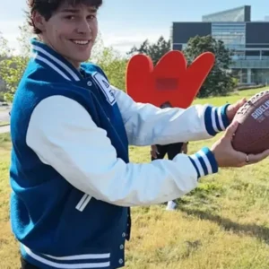 Sidelined The QB and Me Noah Beck Varsity Jacket