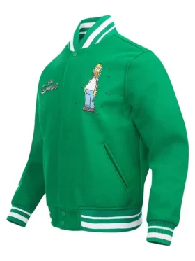 Simpson Kelly Green Varsity Jacket