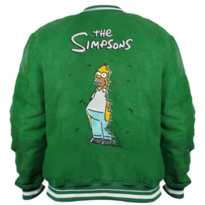 Simpson Kelly Green Varsity Jacket back
