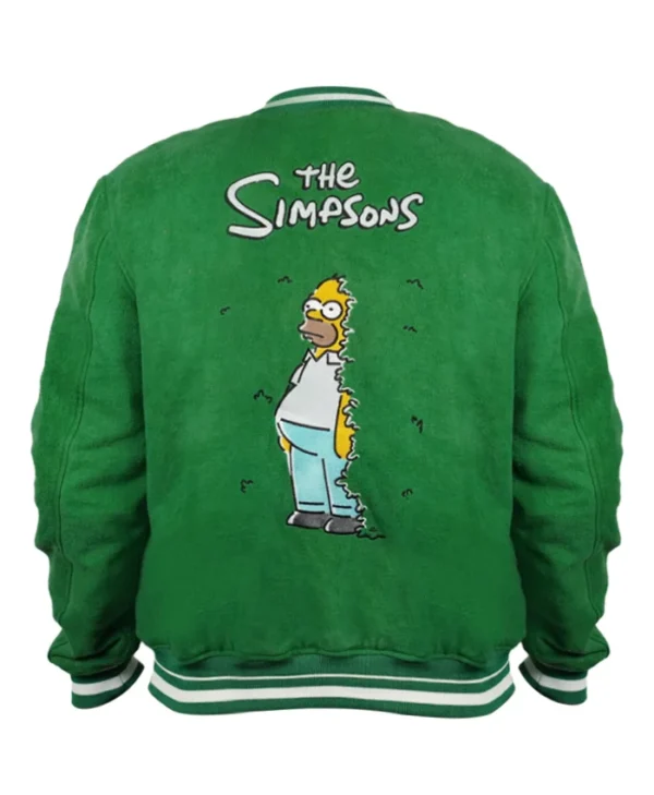 Simpson Kelly Green Varsity Jacket back