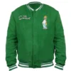 Simpson Kelly Green Varsity Jacket front