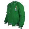 Simpson Kelly Green Varsity Jacket left