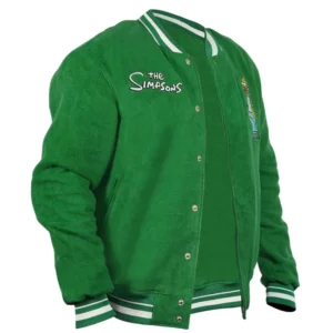 Simpson Kelly Green Varsity Jacket right