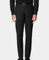 Slim Fit Tailored Black 2 Piece Suit For Men Trouser