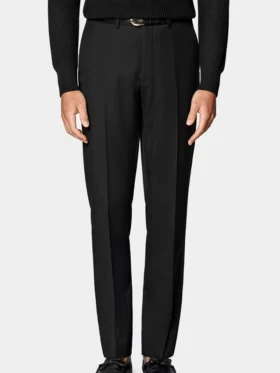 Slim Fit Tailored Black 2 Piece Suit For Men Trouser