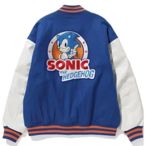 Sonic the Hedgehog Blue and White Jacket For Men