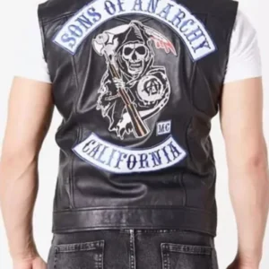Sons of Anarchy Motorcycle Leather Vest Back