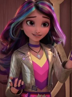 Sophia Mendoza Unicorn Academy Biker Leather Jacket