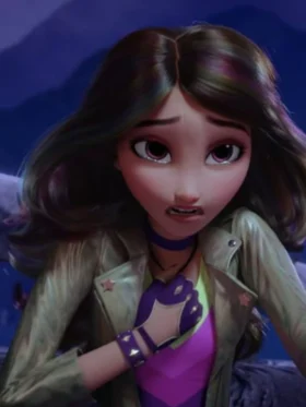 Sophia Mendoza Unicorn Academy Biker Leather Jacket For Sale