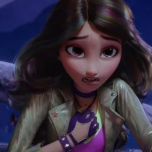 Sophia Mendoza Unicorn Academy Biker Leather Jacket For Sale