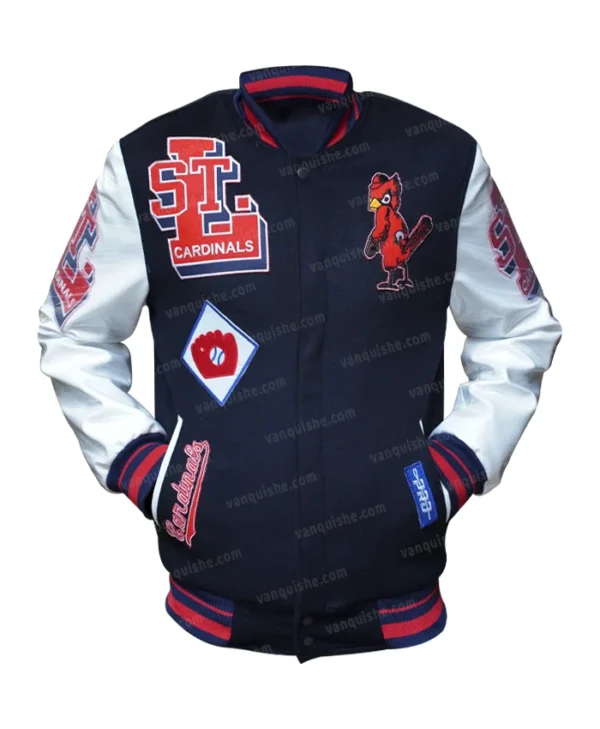 St. Louis Cardinals Blue Lettermen Jacket Main