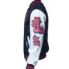 St. Louis Cardinals Blue Lettermen Jacket Right Side