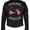 Stegaro American Black Biker Jacket