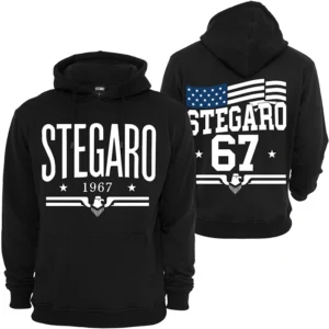 Stegaro Black 1967 Pullover Hoodie