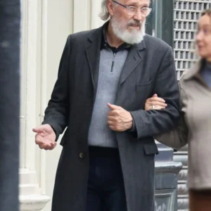 Stephen Brigstocke Disclaimer Black Wool Coat