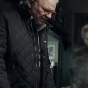 Steve Martin Only Murders in the Building Black Quilted Jacket