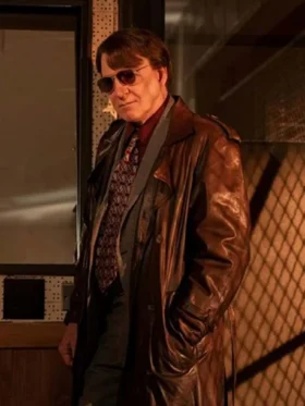 Steve Martin Only Murders in the Building Brown Leather Coat