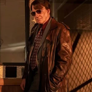 Steve Martin Only Murders in the Building Brown Leather Coat