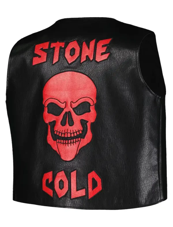 Stone Cold Steve Austin Black DTA Replica Vest Back
