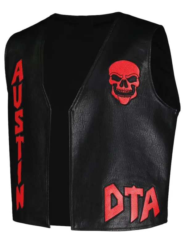 Stone Cold Steve Austin Black DTA Replica Vest Front