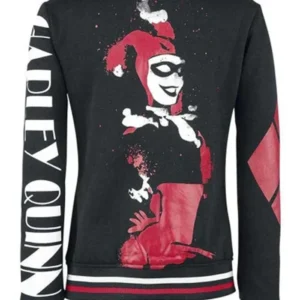 Suicide Squad Harley Quinn Varsity Jacket Back