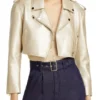 Summer Newman The Young and the Restless Gold Crop Jacket For Sale