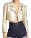 Summer Newman The Young and the Restless Gold Crop Jacket For Sale