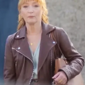 Susan Ryeland Moonflower Murders S01 Brown Jacket