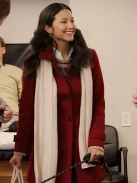 Tails of Christmas Ash Tsai Red Wool Coat