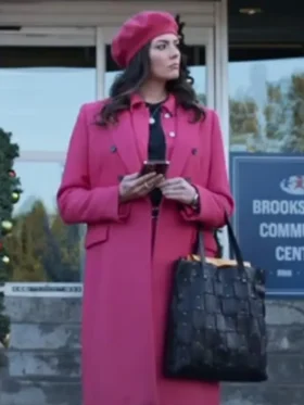 Taylor Cole A Reason for the Season Pink Coat Standing